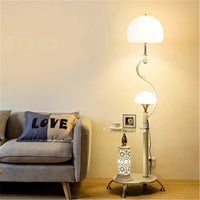 lampadaire moderne avec table intégrée design nordique créatif