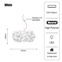 Italy Petal Lustre Led Chandelier Ceiling Pendant Lamps Suspension Hanging Light Fixture Indoor