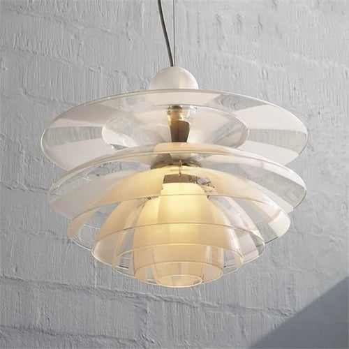 suspension led modernes en acrylique pour intérieur - vue 7 sur 8