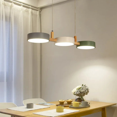 Suspension au design nordique moderne en bois - vue 3 sur 10