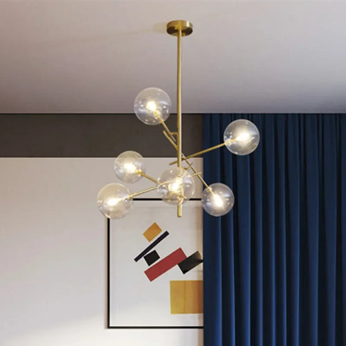 suspension en verre moderne pour décoration créative et élégante - vue 4 sur 9