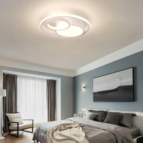 plafonnier led moderne 3 couleurs pour intérieur maison - vue 6 sur 8