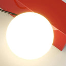 applique murale led en métal avec boule acrylique et gradation variable
