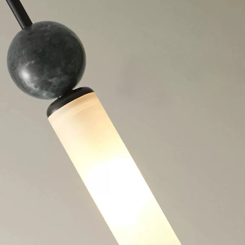 lustre moderne suspendu avec éclairage led décoratif intérieur - vue 4 sur 8