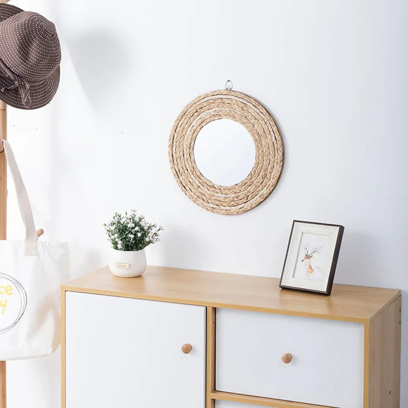 miroirs décoratifs en raphia pour une décoration murale élégante - vue 3 sur 13