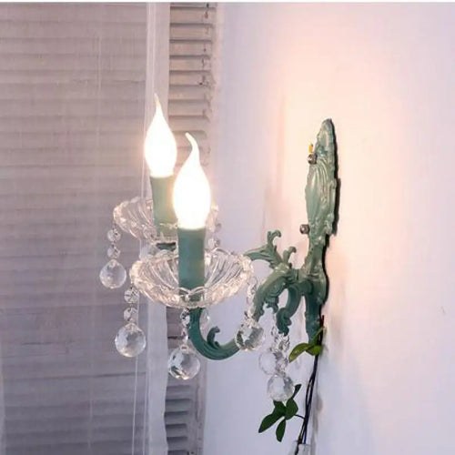 applique murale en cristal pour éclairage intérieur décoratif - vue 2 sur 10