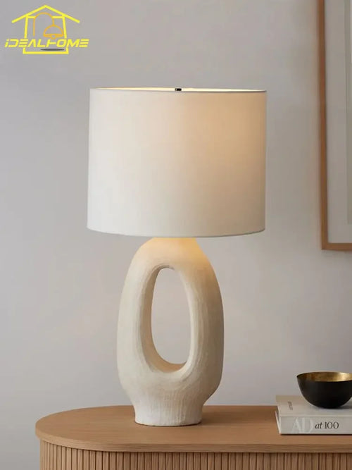 lampe de bureau moderne design en résine wabi-sabi décorative et artistique - vue 2 sur 13