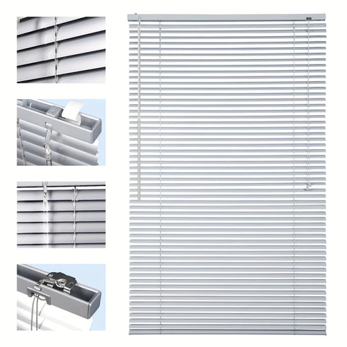 Store vénitien aluminium sans perçage pour fenêtre chambre - vue 6 sur 9
