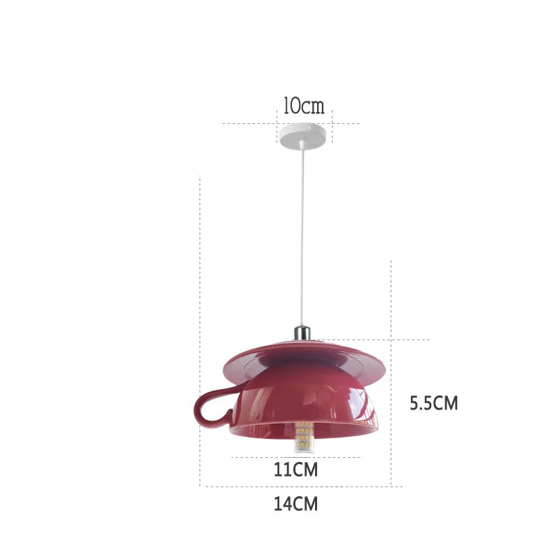 suspension en céramique design art thé éclairage led g4 - vue 23 sur 30
