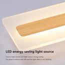 plafonnier led design nordique grain de bois moderne décoratif