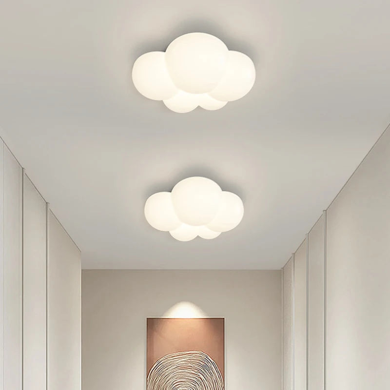 applique murale nuage blanche lampe enfant design moderne et chaleureux - vue 5 sur 9