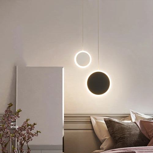 suspension en forme de lune double tête pour décoration intérieure - vue 3 sur 9