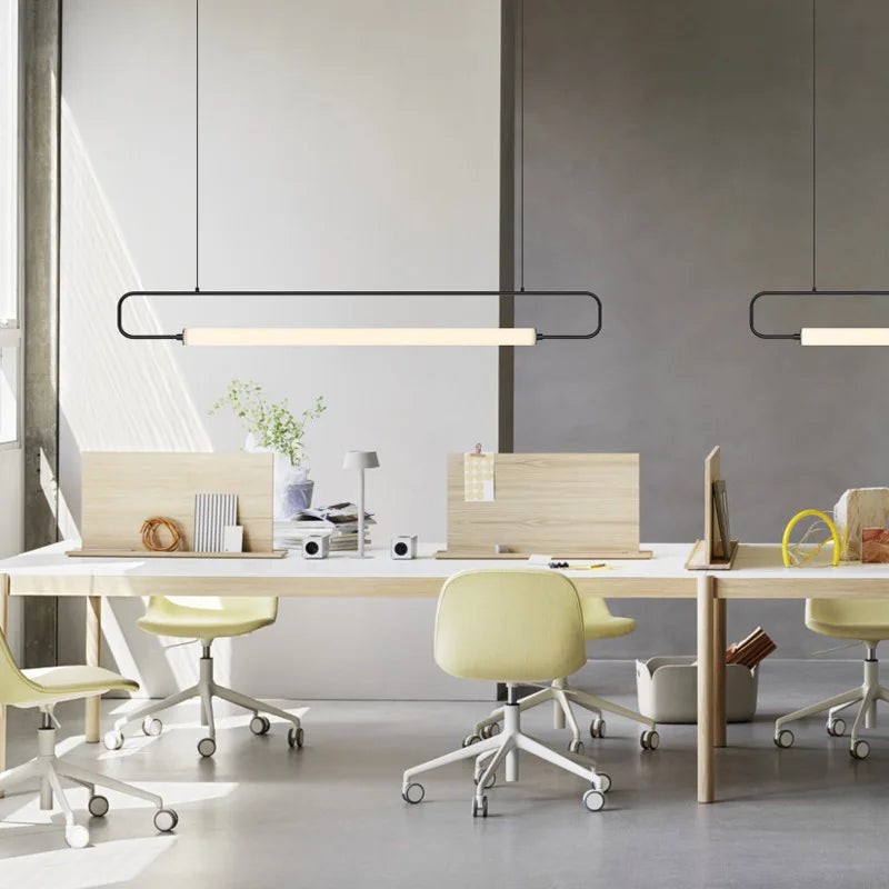 suspension nordique simple moderne en fer pour restaurant de luxe - vue 5 sur 9