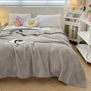 plaid coton gaufré léger pour canapé et chambre