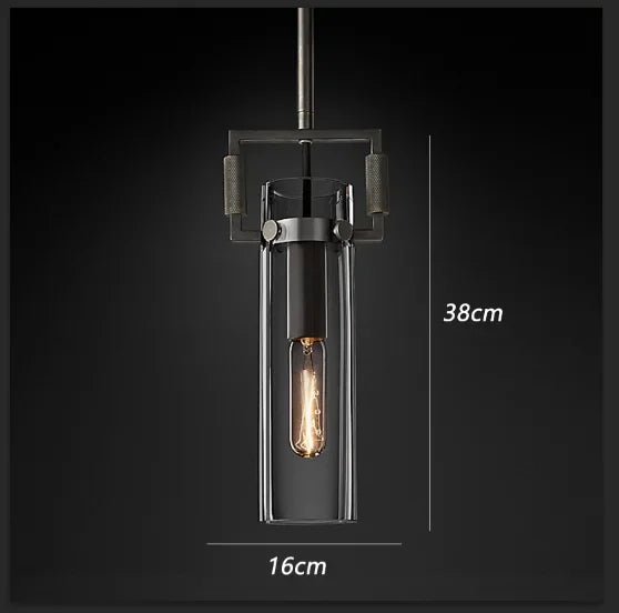 suspension en verre rétro américain style luxe décoratif - vue 8 sur 18