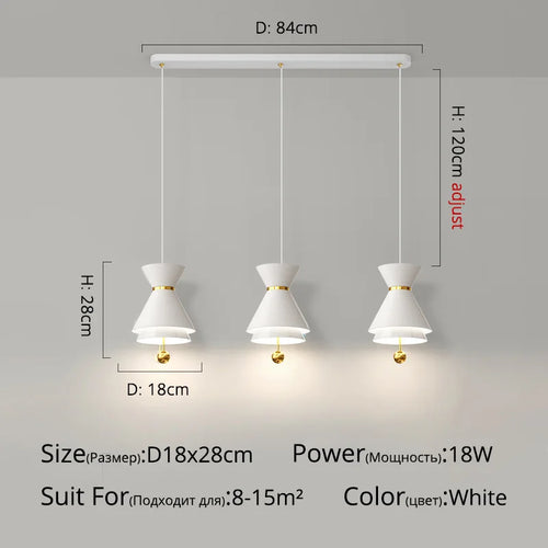 lustre créatif réglable tactile intelligent pour restaurant - vue 8 sur 17