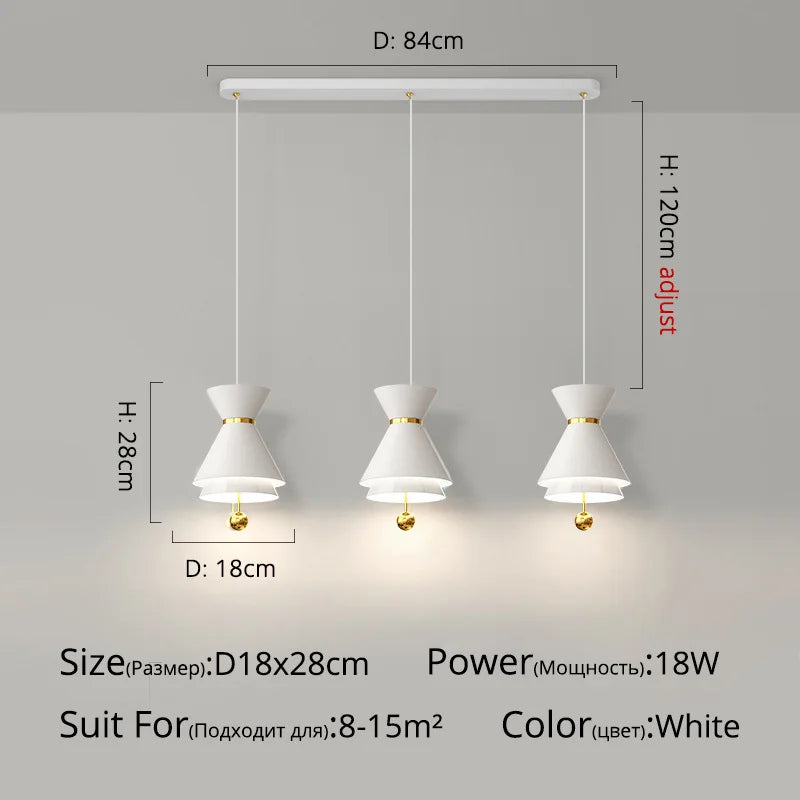 lustre créatif réglable tactile intelligent pour restaurant - vue 7 sur 17