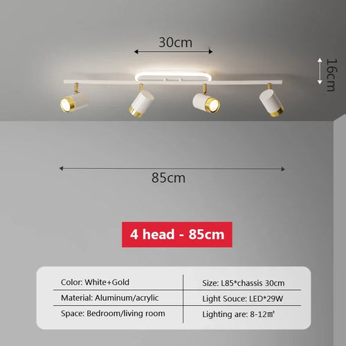 plafonnier led moderne à bande lumineuse décorative pour intérieur - vue 11 sur 21