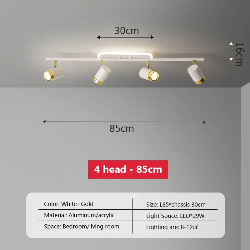 plafonnier led moderne à bande lumineuse décorative pour intérieur - vue 10 sur 21
