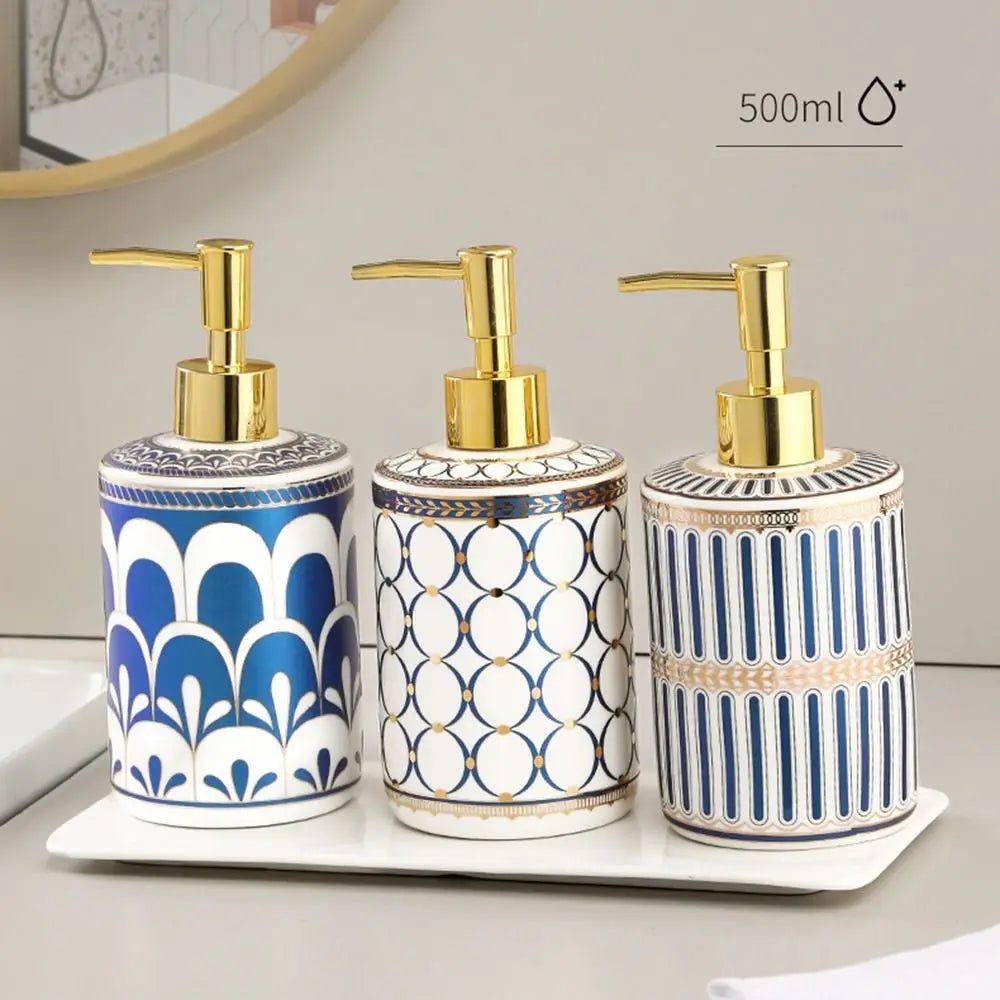 distributeur de savon en céramique luxe pour hôtel rechargeable - vue 9 sur 12