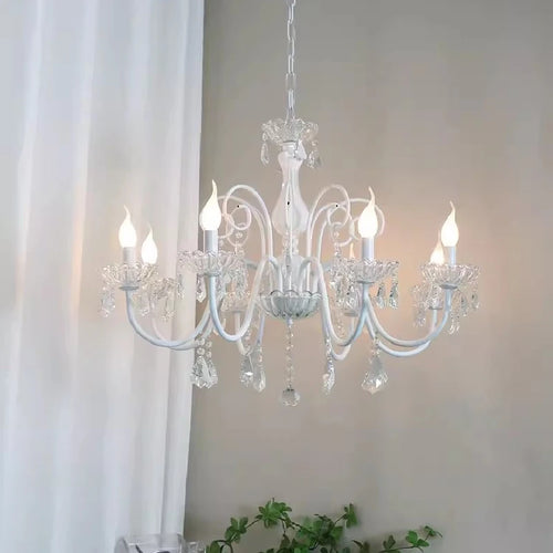 lustre romantique en cristal pour chambre d'enfant moderne - vue 4 sur 9