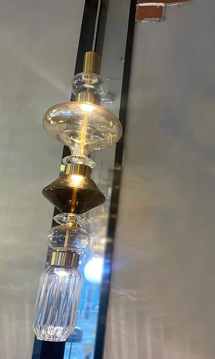 Suspension en verre de style européen et américain - vue 9 sur 11