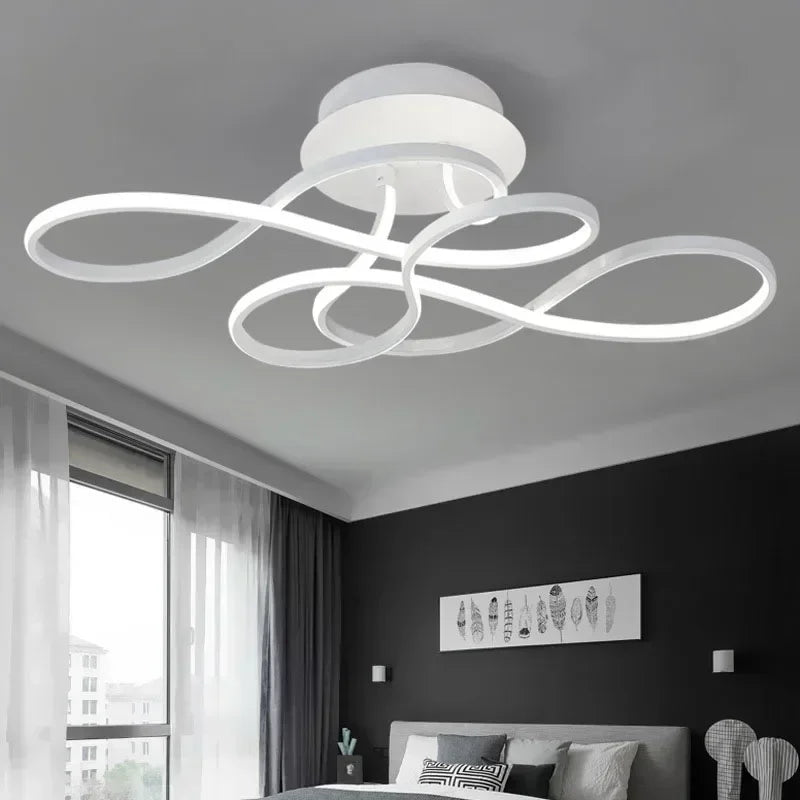 plafonnier moderne led pour décoration intérieure élégante et lumineuse - vue 3 sur 12