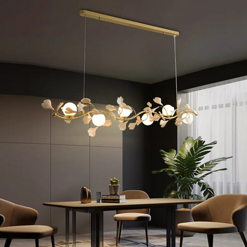 suspension luxe ginkgo design moderne pour éclairage élégant - vue 2 sur 13