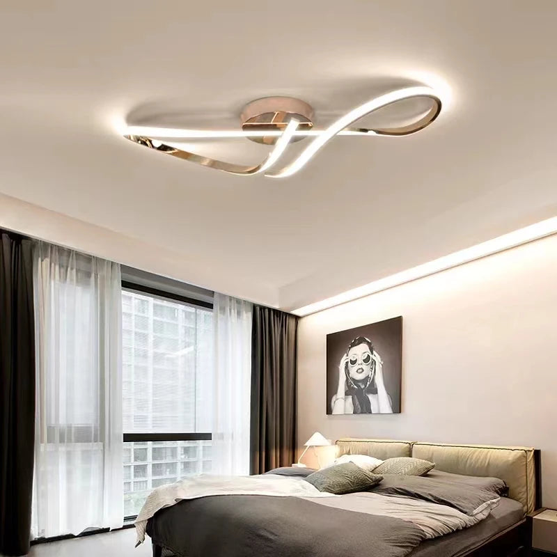 Plafonnier moderne à LEDs lumières pour salon chambre plafonnier étude cuisine intérieur décoration de la maison - vue 4 sur 8