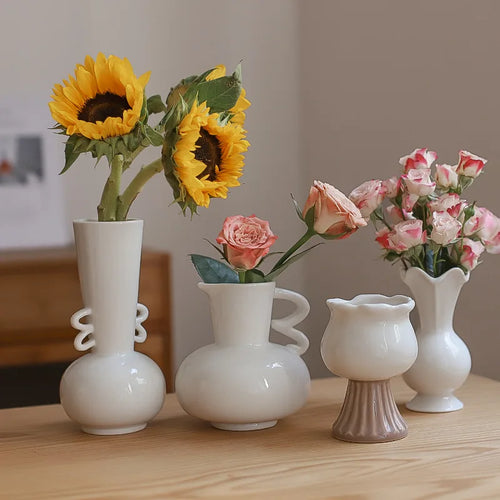 vase en céramique pour fleurs séchées style nordique décoratif - vue 3 sur 7