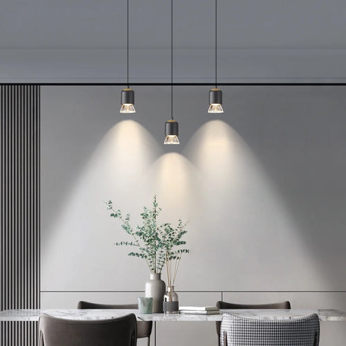 lustre led moderne décoratif d'escalier rotatif duplex nordique - vue 4 sur 18