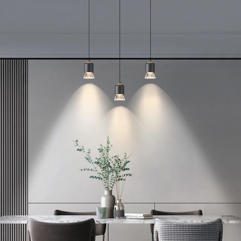 lustre led moderne décoratif d'escalier rotatif duplex nordique - vue 3 sur 18