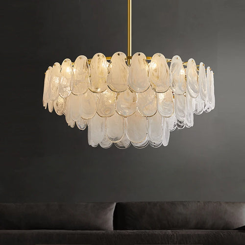lustre suspendu en verre nuage design créatif postmoderne unique - vue 4 sur 18