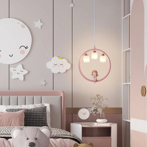 suspension mignonne pour chambre de petite fille moderne - vue 3 sur 12