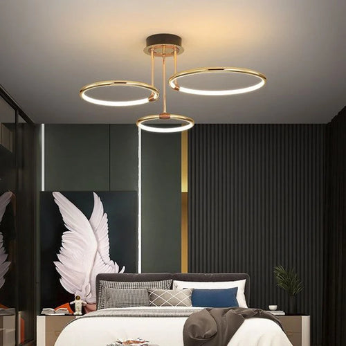 Plafonnier LED noir doré - vue 3 sur 14