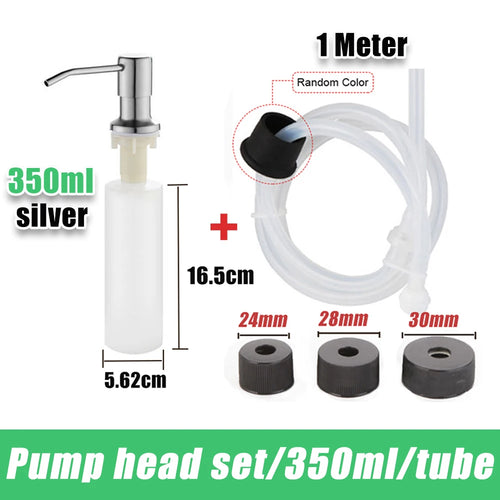 tube dextension distributeur savon acier inoxydable pompe pression 350 500 ml - vue 17 sur 19