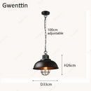 lustre rétro en fer pour décoration intérieure et éclairage