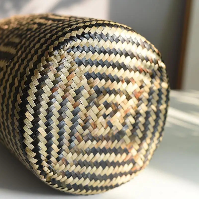 panier tissé à la main pour fleurs et plantes décoratives - vue 4 sur 10