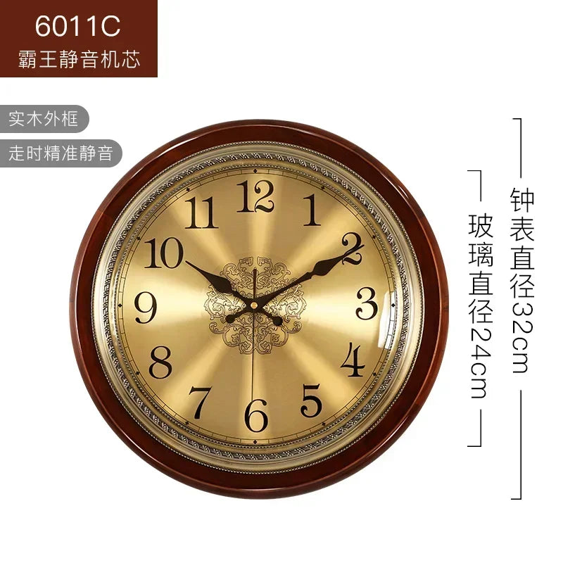 horloge murale silencieuse rétro design 3d pour décoration moderne - vue 10 sur 13