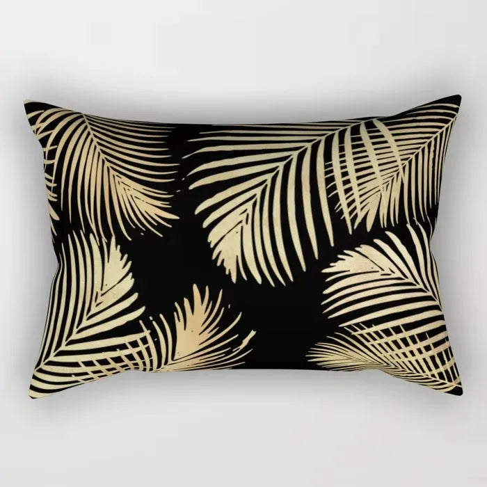 housse de coussin décorative tropicale imprimée 30 x 50 cm