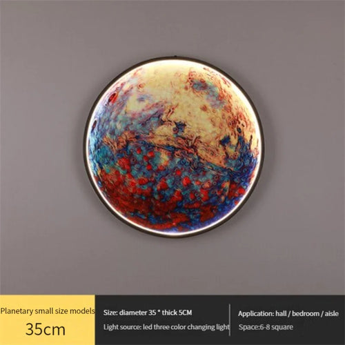 applique murale led en forme de lune pour décoration intérieure - vue 3 sur 17