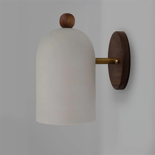 applique murale nordique en noyer style wabi sabi zen ambiance japonaise - vue 11 sur 10