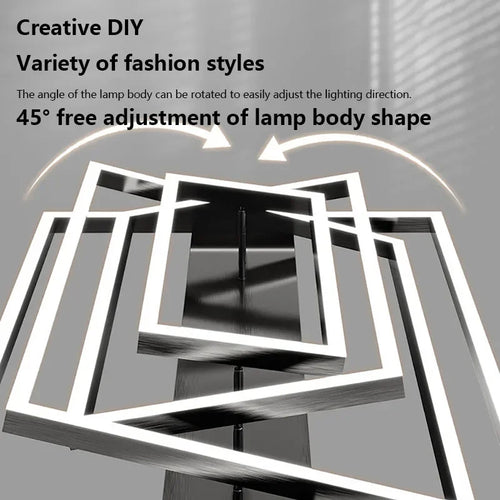lustre style industriel à leds pour décoration intérieure moderne - vue 6 sur 12