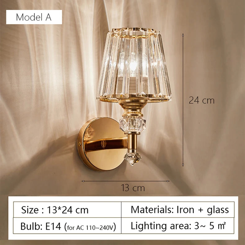 applique murale moderne en verre style nordique luxe - vue 10 sur 15