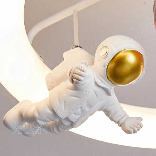 plafonnier créatif lapin espace lumière pour étudiants - vue 7 sur 8