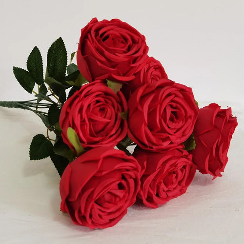 bouquet de roses artificielles pour mariage et décoration jardin - vue 7 sur 10