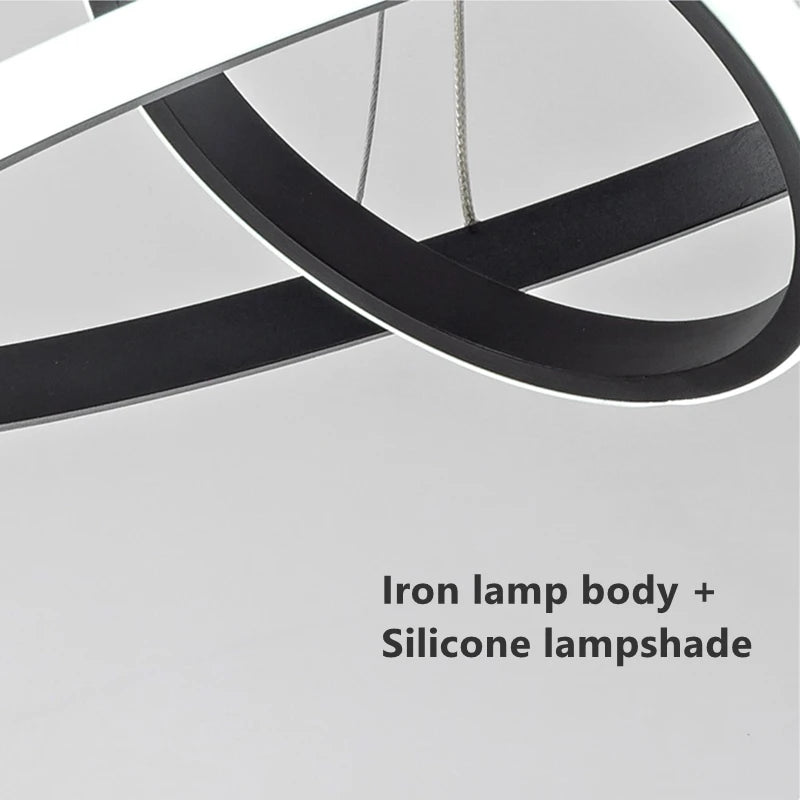 lustre moderne design cercle suspendu pour intérieur élégant - vue 6 sur 20