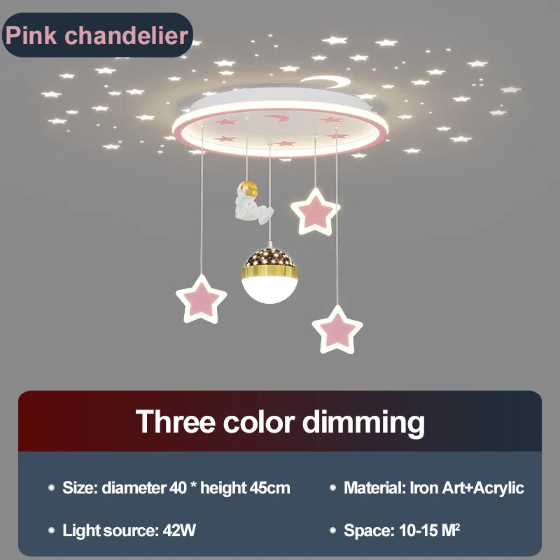 Plafonnier LED en forme d'étoile pour chambre d'enfant - vue 9 sur 9
