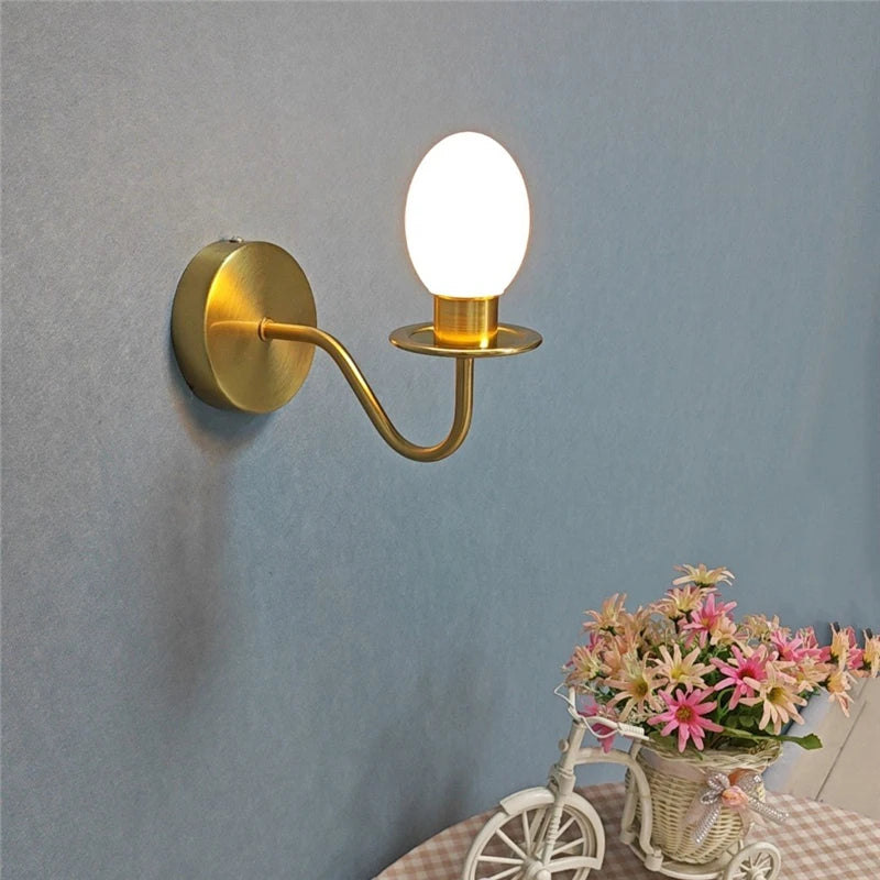 applique murale moderne design œuf de canard minimaliste à led - vue 3 sur 8