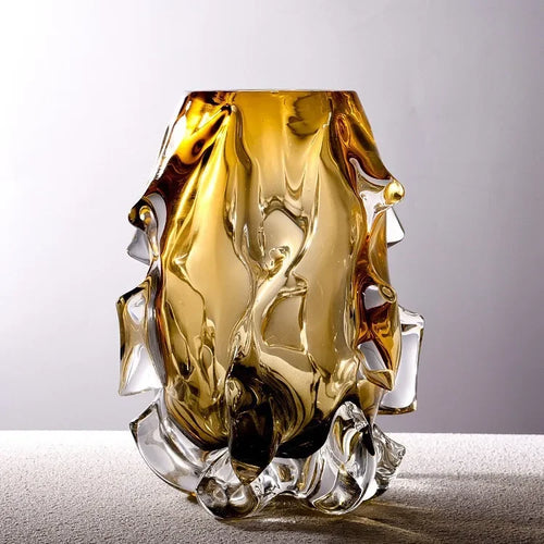 vase en verre dégradé pour décoration moderne et arrangement floral - vue 2 sur 7